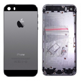 Apple iPhone 5S tapa trasera de la batería gris (space grey) (usada grade B, original)