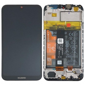 Huawei Y5 2019 pantalla (negro) (con un marco y bateria) (service pack) (original)