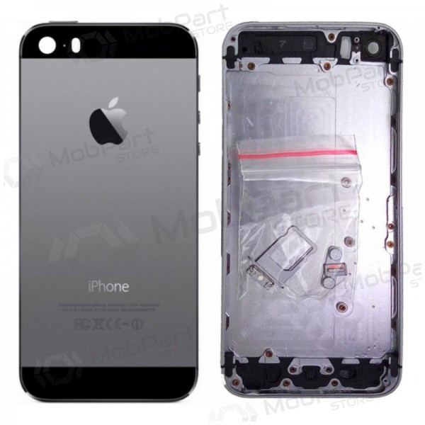 Apple iPhone 5S tapa trasera de la batería gris (space grey) (usada grade B, original) Apple iPhone 5S tapa trasera de la batería gris (space grey) (usada grade B, original)