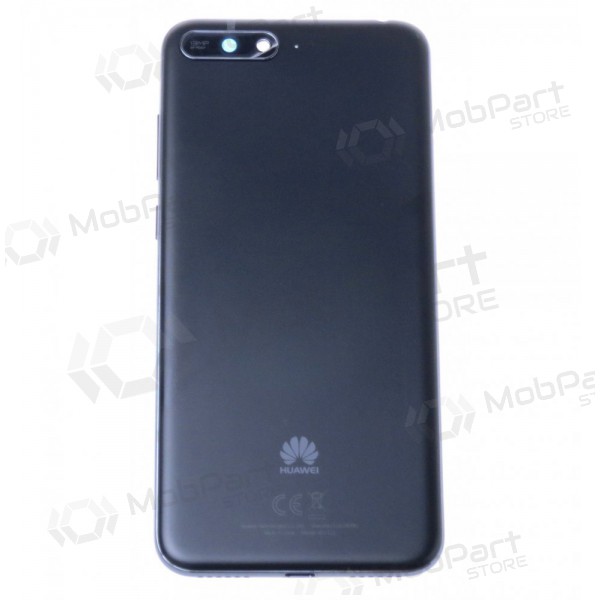 Huawei Y6 2018 tapa trasera de la batería (negro) (usada grade C, original) Huawei Y6 2018 tapa trasera de la batería (negro) (usada grade C, original)