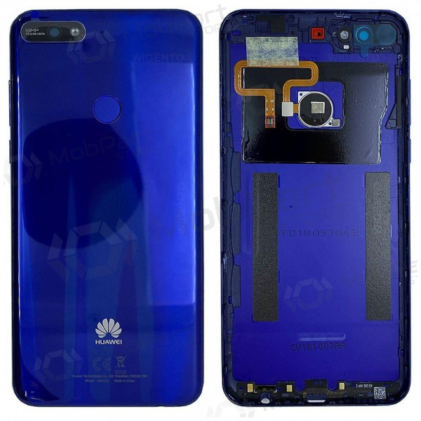 Huawei Y7 2018 tapa trasera de la batería (azul) (usada grade C, original) Huawei Y7 2018 tapa trasera de la batería (azul) (usada grade C, original)