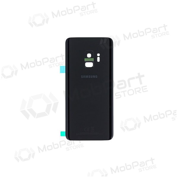 Samsung G960F Galaxy S9 tapa trasera de la batería negro (Midnight Black) (usada grade C, original) Samsung G960F Galaxy S9 tapa trasera de la batería negro (Midnight Black) (usada grade C, original)