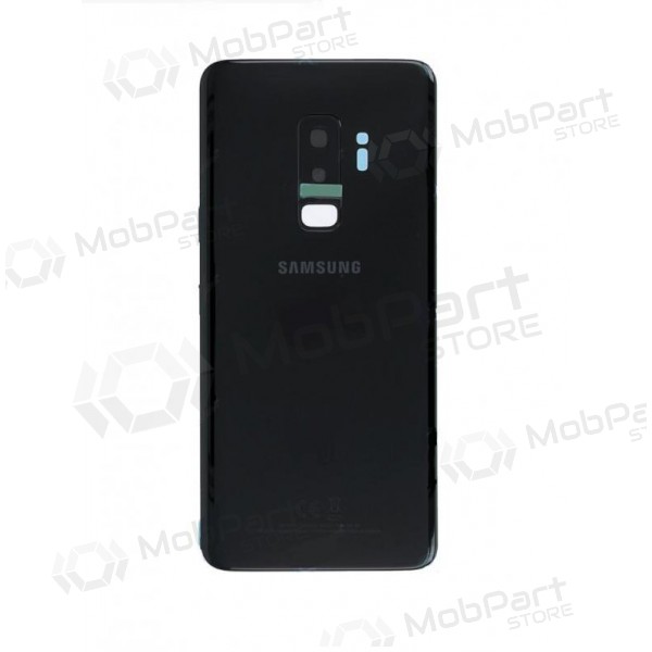 Samsung G965F Galaxy S9 Plus tapa trasera de la batería negro (Midnight Black) (usada grade C, original) Samsung G965F Galaxy S9 Plus tapa trasera de la batería negro (Midnight Black) (usada grade C, original)