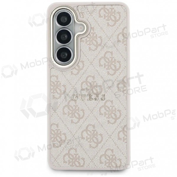 Funda para Samsung Galaxy S26 -Guess PU Leather 4G Gold Frame Magnetic- (rosa)
