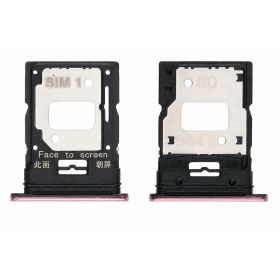 Soporte de tarjeta SIM para Xiaomi Mi 11 Lite 4G / 5G / 5G NE 2021 - (rosa)
