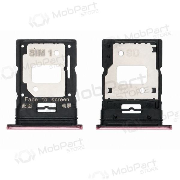Soporte de tarjeta SIM para Xiaomi Mi 11 Lite 4G / 5G / 5G NE 2021 - (rosa)