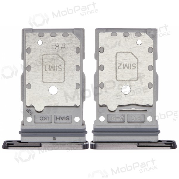 Soporte de tarjeta SIM dual para Samsung Galaxy S23 Ultra (negro) (original)
