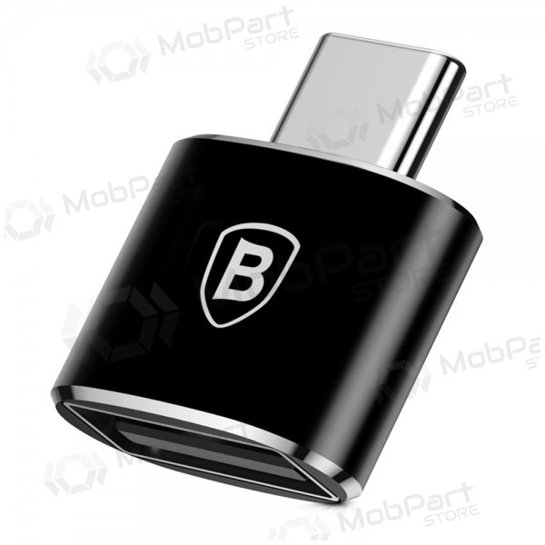 Adaptador Baseus USB-A to Type-C OTG negro CATOTG-01