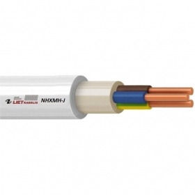 Cable de energía Lietkabelis NHXMH-J 3x1.5 mm² de cobre XLPE CPR Cca monolítico.