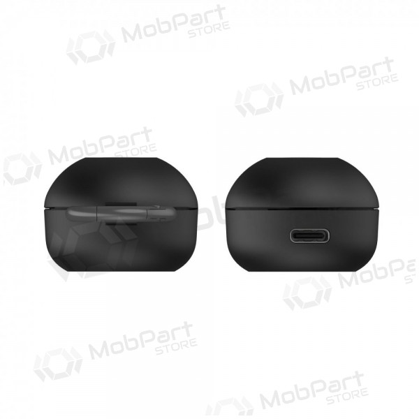 Auriculares inalámbricos con micrófono 3mk FlowBuds 6.0 bluetooth usb-c negras