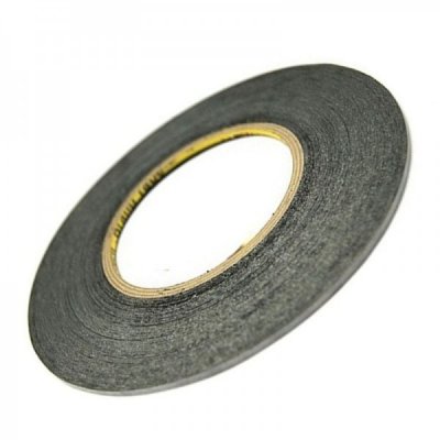 Cinta adhesiva de doble cara 2mm (negro)