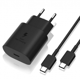 Cargador original Samsung EP-TA800NB 25W + Type-C cable 25W negro