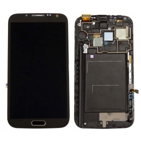 Samsung Galaxy Note 2 pantalla (gris) (con un marco) (original)