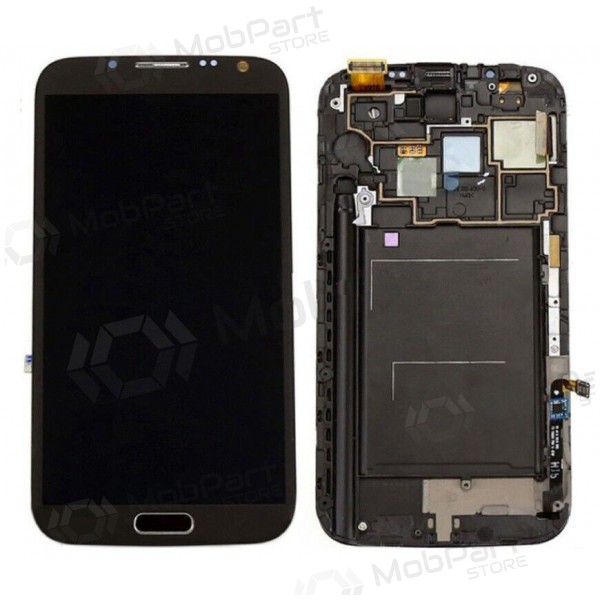 Samsung Galaxy Note 2 pantalla (gris) (con un marco) (original) Samsung Galaxy Note 2 pantalla (gris) (con un marco) (original)