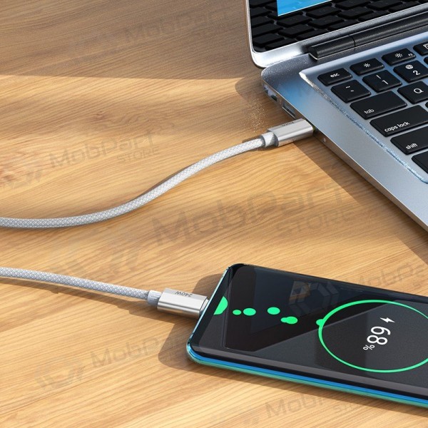 Cable USB-C Hoco U134 USB-C a USB-C 1.8 m 240 W negro