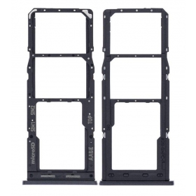 Samsung Galaxy A125 A12 / A127 A12S Titular de la tarjeta SIM (negro) (service pack) (original)