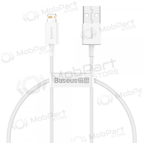 USB cable Baseus Superior Lightning 2.4A 0.25m (blanco) CALYS-02