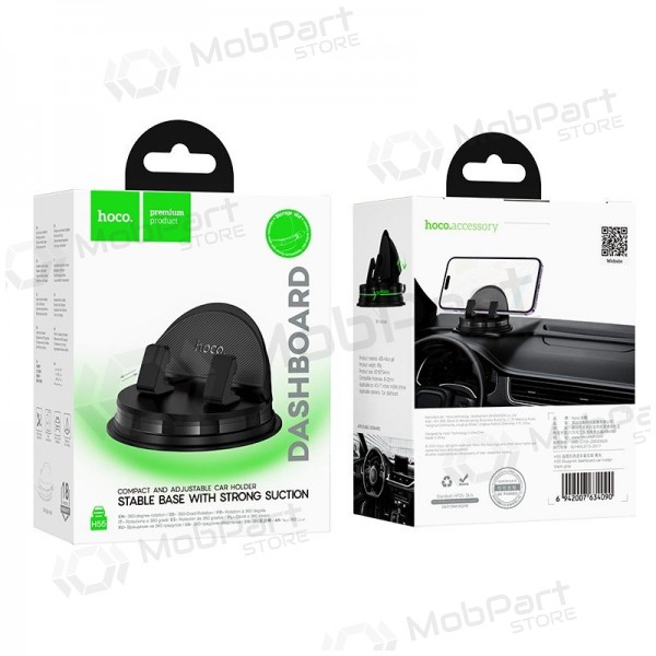 Soporte para teléfono de coche Hoco H55 (dashboard) negro