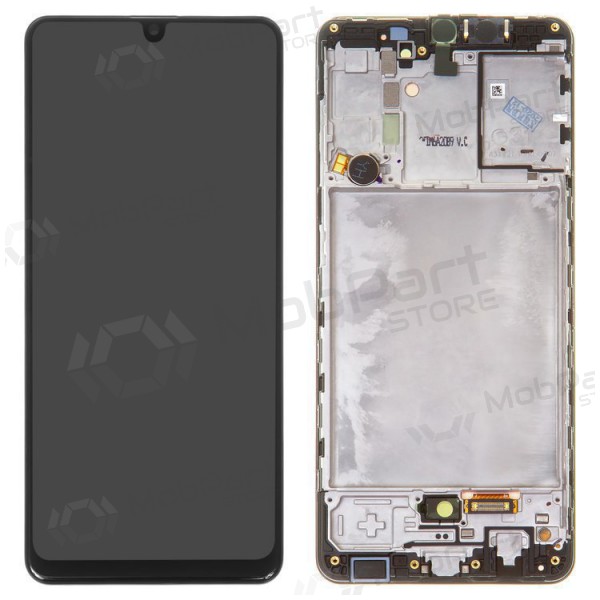 Samsung Galaxy A31 pantalla (negro) (con un marco) (original)