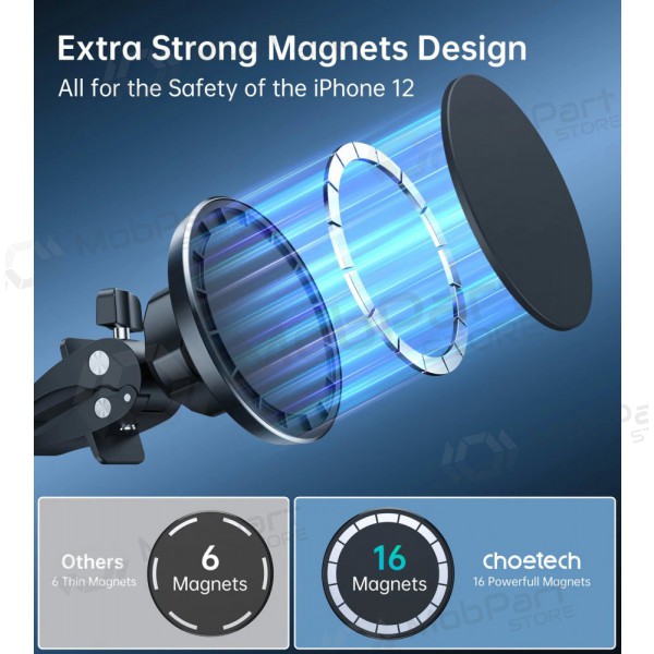 Soporte para móvil de coche Choetech AT0004 negro