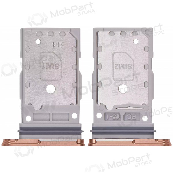Soporte de tarjeta SIM para Samsung Galaxy S24, S24+ (naranja) (original)