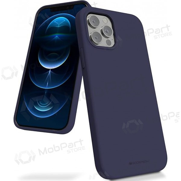 Funda de silicona Mercury para Apple iPhone 16e (azul oscuro)