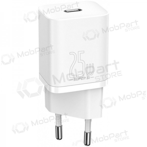 Cargador buitinis Baseus Super Si 25W + Type-C 1.0m blanco TZCCSUP-L02