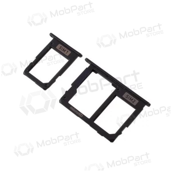 Samsung A605 Galaxy A6+ 2018 Titular de la tarjeta SIM (2piezas) (negro) Samsung A605 Galaxy A6+ 2018 Titular de la tarjeta SIM (2piezas) (negro)