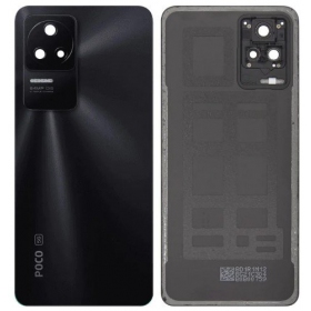 Xiaomi Poco F4 tapa trasera de la batería (negro) (original) (service pack)