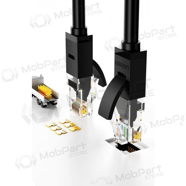 Cable Ugreen RJ45 Cat 6 UTP 1000Mbps 1.0m (negro)