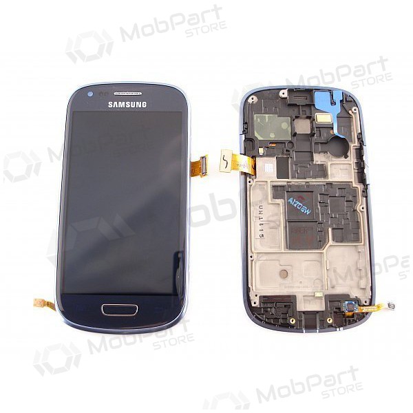 Samsung I8190 Galaxy S3 mini pantalla (azul) (con un marco) (usada grade A, original)