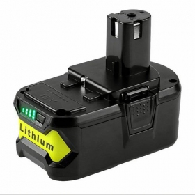 Batería Ryobi ONE+ RB18L60 / P108 para herramientas de 18V 6Ah Li-ion con indicador de carga (reemplazo)