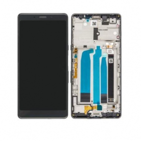 Sony i3312 / i4312 L3 2019 pantalla (negro) (con un marco) (usada grade A, original)