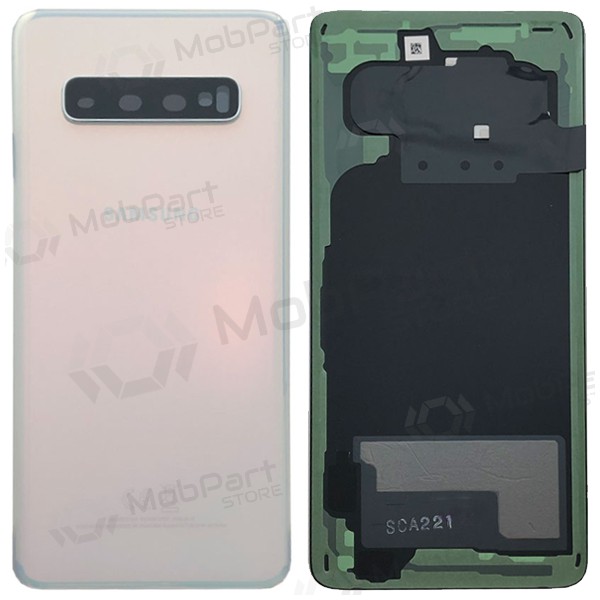 Samsung G973 Galaxy S10 tapa trasera de la batería blanco (Prism White) (usada grade C, original)