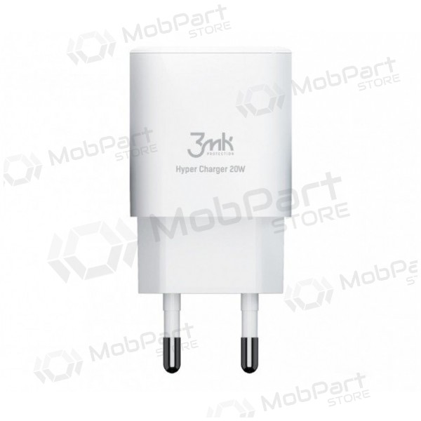 Cargador 3MK HyperCharger 20W 1xUSB-C + 1xUSB-A PD/QC