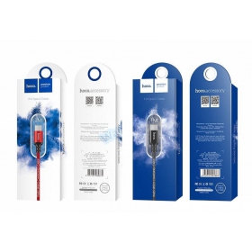 USB cable Hoco X14 Lightning (rojo / negro) 1.0m