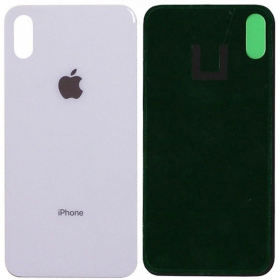 Apple iPhone X tapa trasera de la batería (blanco) (bigger hole for camera)