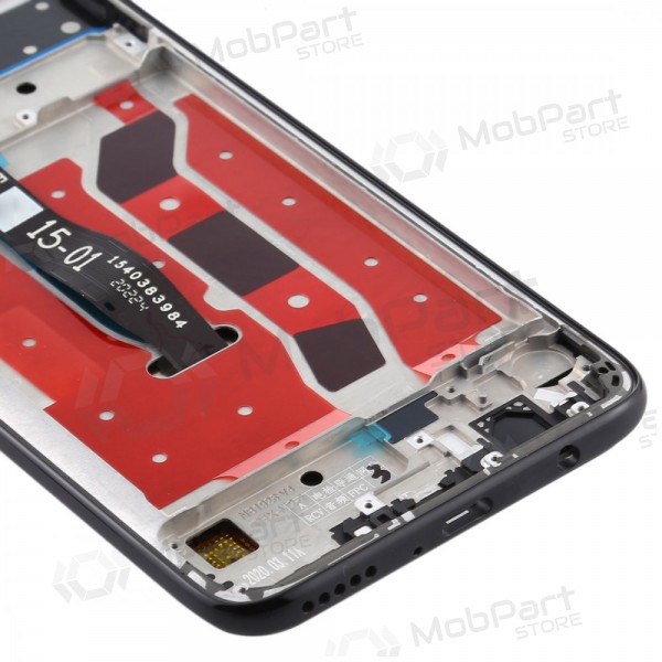 Huawei P40 Lite pantalla (negro) (con un marco) (usada grade A, original)