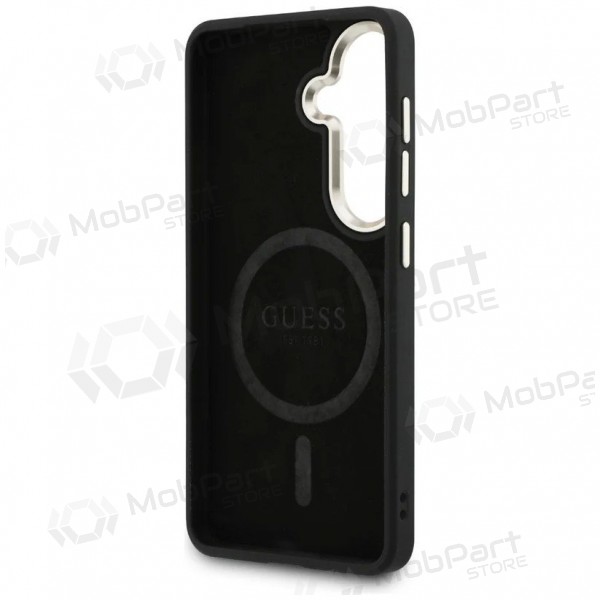 Funda para Samsung Galaxy S26 -Guess PU Leather 4G Gold Frame Magnetic- (marrón)