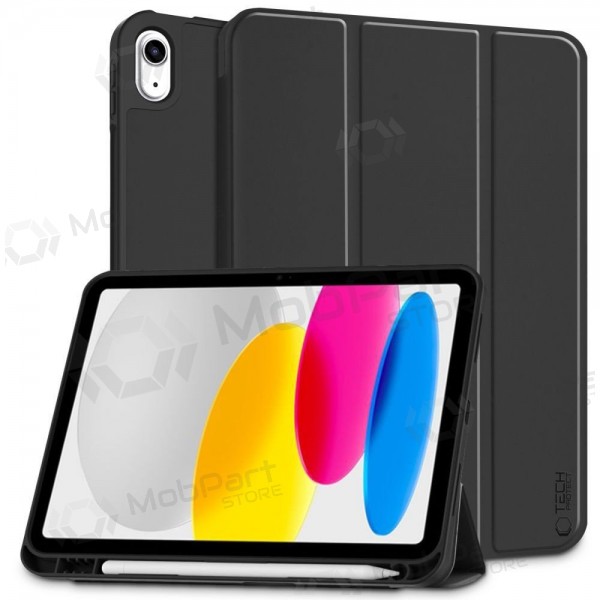 Funda para Apple iPad 10.9 2022, iPad 11 2025 -Tech-Protect SmartCase Pen Holder- (negra)