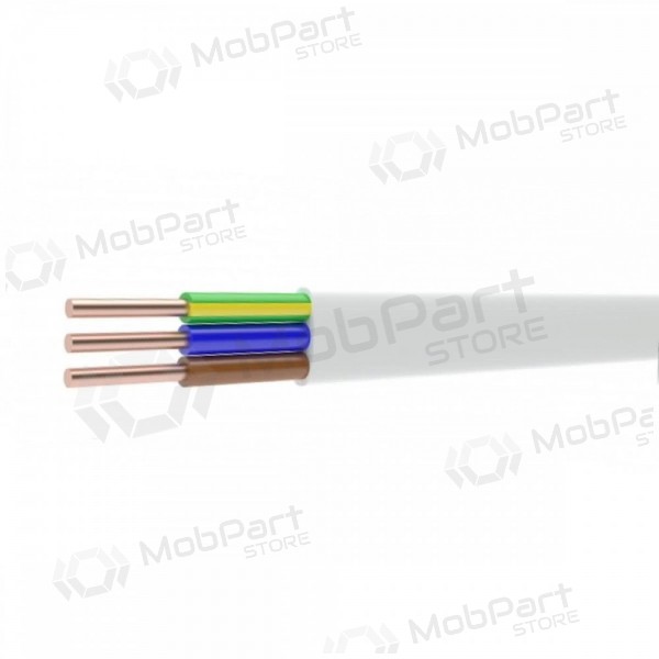 Cable de alimentación Lietkabelis YDYp 3x2.5 mm² de cobre PVC bobina de 100 m.