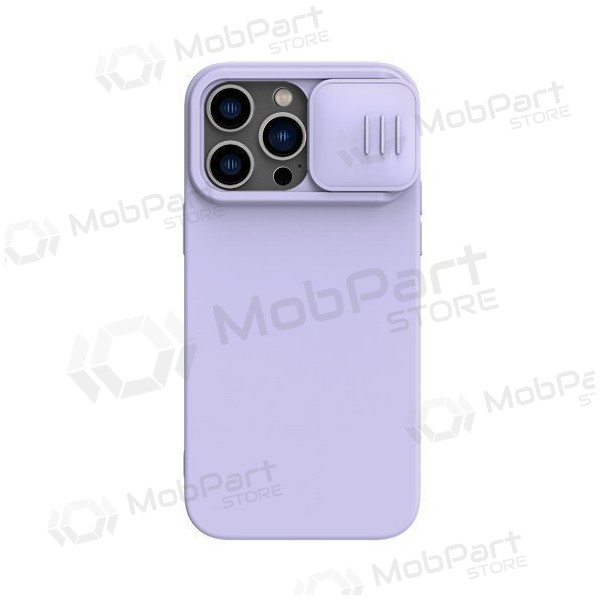 Apple iPhone 15 Plus funda „Nillkin Silicone“ (šviesiai violeta) Apple iPhone 15 Plus funda „Nillkin Silicone“ (šviesiai violeta)