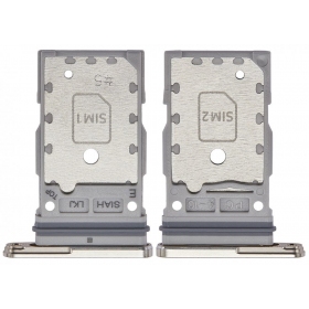 Soporte de tarjeta SIM para Samsung Galaxy S23 Ultra (crema) (original)