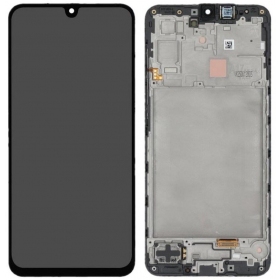 Pantalla para Samsung Galaxy A17 4G (negra) (con marco) (original)