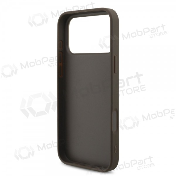 Funda para Apple iPhone 17 Pro Max - Guess PU 4G Metal Logo (marrón)