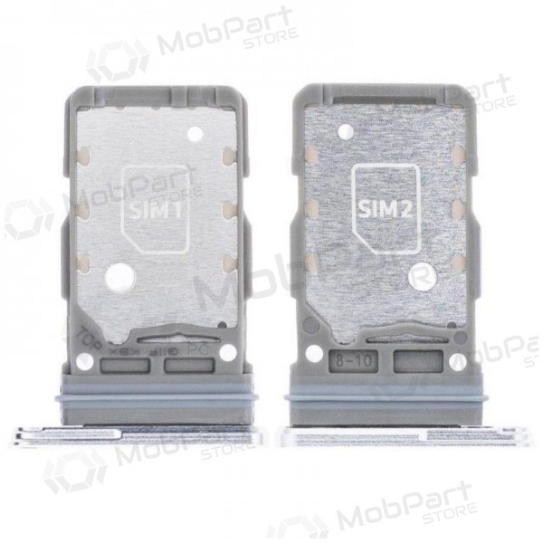 Samsung Galaxy S21 Plus Titular de la tarjeta SIM (plata) (original) Samsung Galaxy S21 Plus Titular de la tarjeta SIM (plata) (original)
