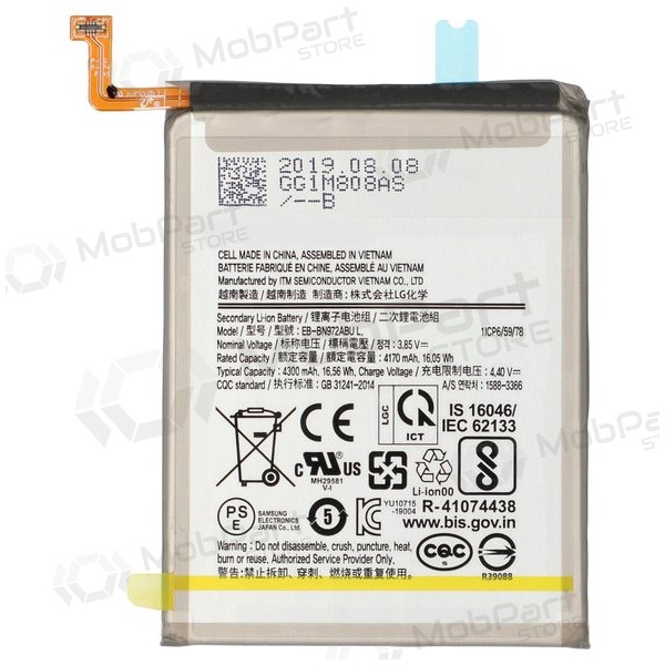 Batería, acumulador para Samsung Galaxy Note 10+ (EB-BN972ABU)