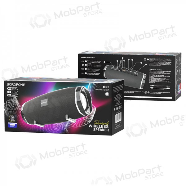 Bluetooth altavoz portátil Borofone BR3 (negro)