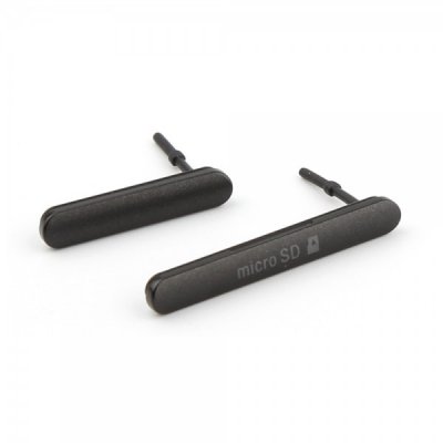 Sony Xperia M4 Aqua E2303 / Xperia M4 Aqua E2306 / Xperia M4 Aqua E2353 microSD y SIM side covers (negro)
