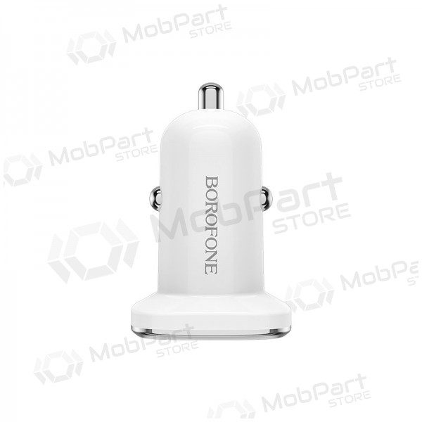 Cargador automobilinis Borofone BZ12 x 2 USB (2.4A) (blanco)